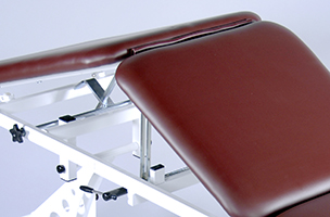 manual adjustable center section, mpt, manual physical therapy table, treatment table, physical therapy
