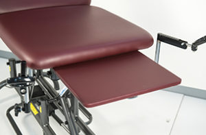 Footrest, vector examination table, heel assist, hi-lo table, treatment table